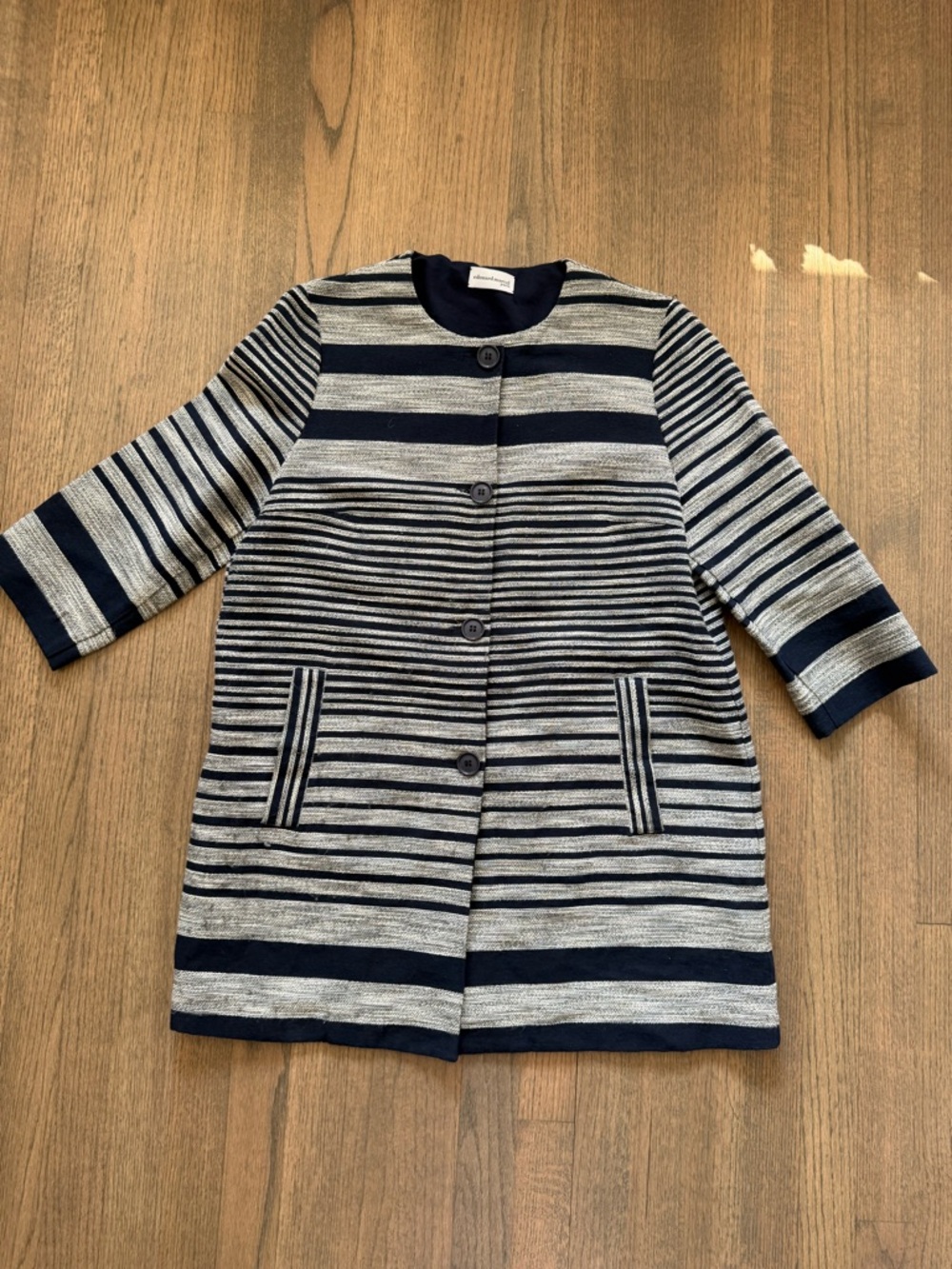 Eduoard Marcel Paris Navy Coat or Blazer-Made in Italy-Size TG46 or 10
